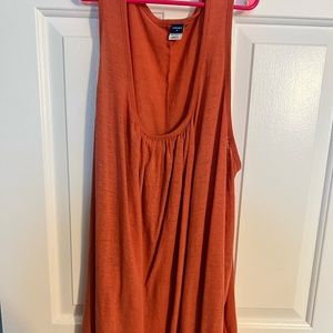 Maternity Sleeveless Linen-Blend Jersey Nursing Top XL